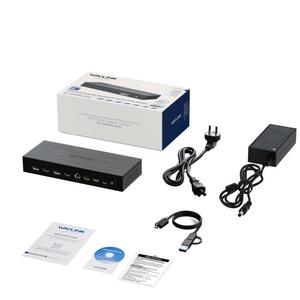 Base de Conexión WAVLINK UG75PD5-3H2D2 para <span class=keywords><strong>Mac</strong></span> M1 / <span class=keywords><strong>M2</strong></span> / M3 / M4 / Windows, Doble Pantalla 8K, Link-7400, Plástico ABS, Gran Venta - Product Image 2
