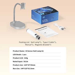 Personnalisé nouveauté 2025 personnalisé 10s durcissement rapide Mini lampe Uv capteur Ai lampes à ongles G1 Portable sans fil 1 heure Salon et usage personnel - Product Image 6