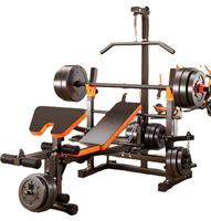 Banc de musculation pliable, lit de musculation multifonctionnel, équipement de fitness complet, rack de musculation en gros