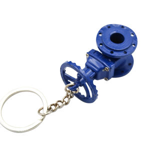 Fabricants en gros de porte-clés en métal en forme de valve, alliage rotatif, pendentif de clé, simulation de valve 3D, porte-clés - Product Image 1