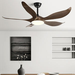 Ventes directes d'usine 5 feuilles muettes grand vent 52 pouces conversion de fréquence télécommande ventilateur lampe - Product Image 1