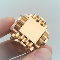 Jouet anti-stress en laiton, cube magique de précision, gyroscope du bout des doigts, gadget de remise en forme et de réduction du stress