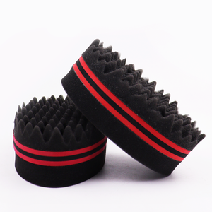 Logo personnalisé de marque éponge Twist Hair Magic Double face Wave Curly Hair Twist éponge <span class=keywords><strong>mousse</strong></span> pour hommes noirs - Product Image 6