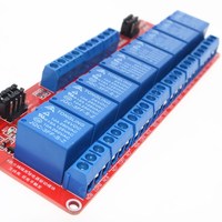 Panel Kontrol Relay PLC 8 Saluran 24V Baixinda High/Low Level Trigger dengan Modul Relay 8 Jalur