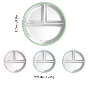 Nuevo Plato Dividido de Acero Inoxidable con Anillo de Succión Antideslizante de Silicona, Plato de Alimentación para Niños con Aislamiento Térmico - Product Image 4