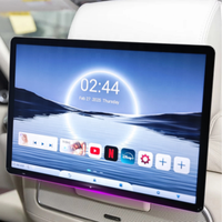 Système de divertissement pour siège arrière 13.5 pouces 2 + 32G Moniteur d'appui-tête Android13 Écran de télévision de voiture pour siège arrière Android