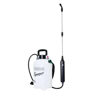 Vertak 5l Listrik Taman Sprayer Plastik 35-54Cm Tiang Teleskopik 3.7V Baterai Dioperasikan Sprayer