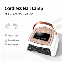 Lampe de séchage professionnelle pour vernis gel, 30 perles UV LED à double longueur d'onde, batterie rechargeable, vente en gros, OEM, ODM, usine