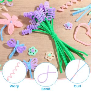 Pipe Cleaners Roll 6-7mm White Soft Pink Pipe Cleaner Chenille Craft Kits <b>for</b> Diy Christmas Decoration - Product Image 4
