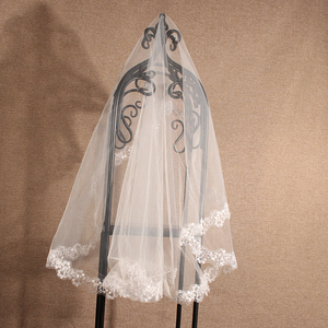 Stile di Tendenza di modo Del bordo Del Merletto Veli da sposa Velo Da Sposa Per Le Donne - Product Image 4