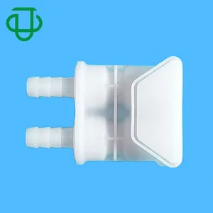 1/4 acetale "doppio tubo a sbandato connettore rapido di accoppiamento fluido di plastica chiuso due linee di scollegamento rapido