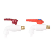 Robinet d'évier et de machine à laver en plastique poli moderne de haute qualité avec poignée en plastique, fourni directement par l'usine
