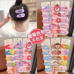 Estrella de dibujos animados Dailou Plástico Clip lateral Horquilla Nuevas niñas <span class=keywords><strong>Cabello</strong></span> roto Flequillo Niñas pequeñas Sombreros de fiesta para niños - Product Image 3