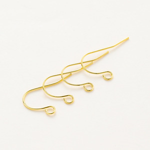 Figure Eight Gold Plated Ear <b>Hooks</b> For <b>Earring</b> Making 14K 18K Brass Jewelry Findings DIY Accessories Yiwu Origin Spring 2023 - Product Image 2
