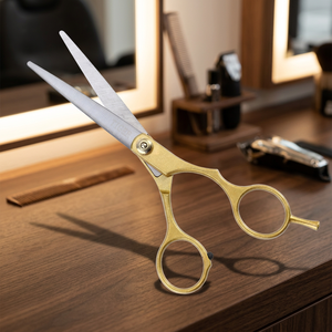 Tijeras Profesionales de Peluquería para Corte de Cabello Liso, Acero Inoxidable 4Cr13, Hoja de 28 Dientes, para Diestros, No Plegables, Plástico, Largas - Product Image 3