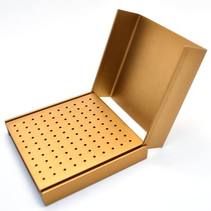 Dental 100 Points Disinfection <strong>Endo</strong> Files <strong>Holder</strong> Box Autoclave Sterilizer Case <strong>Burs</strong> for Oral Care Tools Random Color - Product Image 3