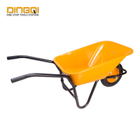 Brouette en acier DingQi 85L, capacité de charge 150 kg, avec roue en caoutchouc 4.00-8 pour chantier, jardin, ferme, entrepôt