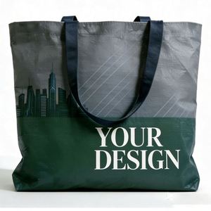 Waterproof Reusable <b>Large</b> Grocery Recycled Rpet Laminated Foldable Customize Pp Woven <b>Bag</b> With Logo Custom Promotional <b>Gifts</b> - Product Image 1