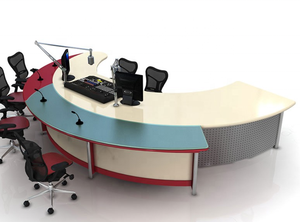 Station de radiodiffusion MINGLANG, table de studio pour diffusion en direct, table de reportage pour station de <span class=keywords><strong>radio</strong></span> - Product Image 2