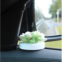 Ornement d'aromathérapie moderne de luxe pour voiture, diffuseur de parfum non inflammable en pierre pour console centrale - Cadeau