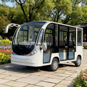 Bus touristique électrique à batterie lithium-acide, type fermé, navette touristique pour zones scéniques, garantie de 2 ans - Product Image 3