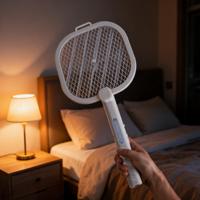 Lampe anti-moustiques rechargeable en plastique avec câble Type-C, piège à insectes 18650 1200mAh, pour intérieur et extérieur