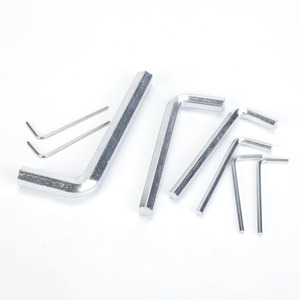 Jeu de clés Allen en acier au carbone zingué bleu, en forme de L, métriques, à bras court, pour l'assemblage de meubles, usage domestique et bricolage, kit multi-tailles - Product Image 2