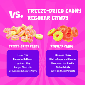 Caramelos de Melocotón Liofilizados, Dulces y Afrutados, Color Rosa, <span class=keywords><strong>2</strong></span> Paquetes, Listos para Comer - Product Image 5