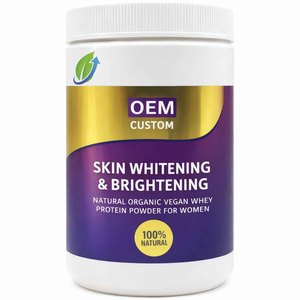 Poudre de Protéine de Lactosérum Bio Éclaircissante pour la Peau, Marque Privée, Vitamine C, Collagène Naturel Halal, Booster 500g/Bouteille, Vente en Gros OEM ODM - Product Image 2