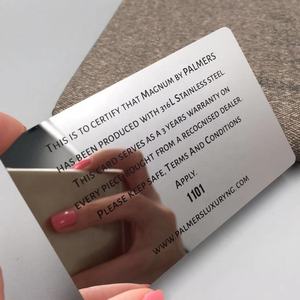 La visita del Finitura Lucida Biglietto Da Visita di Metallo Specchio di Carta - Product Image 1