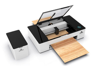 Mini machine de gravure laser CO2 50W pour la gravure sur bois et papier, prend en charge les formats DST, idéale pour les cadeaux de Noël, l'école et la maison