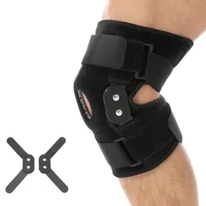 B & M Neoprene ortopedico aperto giunto rotula con stabilizzatori laterali cintura sport Brace Sleeve compressione ginocchio supporto per dolore al ginocchio