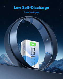 EBL 9 вольт <span class=keywords><strong>4</strong></span> упаковки 9 В OEM неперезаряжаемые 1600 мА · ч щелочные аккумуляторы с длительным сроком годности <span class=keywords><strong>7</strong></span> лет - Product Image 5