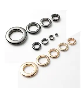 Metal Eyelets Round Inner Hole Grommets Diy Rivet Leathercraft Accessories For Bead Cores Clothes Leather Canvas