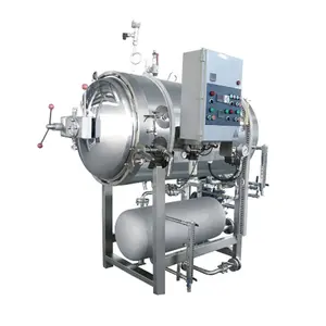 Cam kavanozlar için endüstriyel gıda sterilizatör otoklav/imbik makinesi teneke kutu sterilizatör otoklav buhar sterilizatör