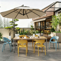 Chaise de cantine empilable en plastique de qualité commerciale, légère, pour concerts, stades, banquets, restaurants, mobilier de cantine