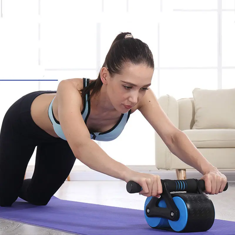 Bụng bánh xe tự động phục hồi câm bụng Exerciser đào tạo cánh tay cơ bắp thể hình giảm béo nhà phòng tập thể dục ABS Thiết bị tập thể dục