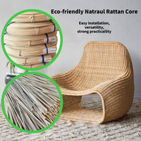 Fil de rotin brut de 4 mm du Guangdong, matériau naturel pour la décoration, la tissage de la soie de sable, la fabrication d'art, les panneaux décoratifs, les paniers à vin et le mobilier DIY