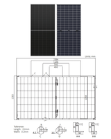 Panneau solaire photovoltaïque monocristallin bifacial de type N Longi Himo 9 Sea-Shield haute efficacité pour toiture commerciale 750 Watt 750W