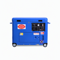 Générateur d'essence silencieux 5KW 8KW 10KW, générateur de puissance super silencieux 220V 380V 50Hz 60Hz pour usage domestique