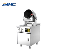 Mesin Robot Masak Otomatis Listrik Pintar Baja Tahan Karat 304 4500W Api Besar untuk Mie Goreng, Nasi Goreng, dan Masakan Lainnya