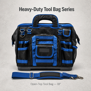 Bolsa de Herramientas Resistente con Parte Superior Abierta, Base Rígida, Boca Ancha y Múltiples Bolsillos para <span class=keywords><strong>Electricistas</strong></span>, HVAC, Fabricantes OEM, Venta al Por Mayor Personalizada - Product Image 5