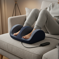 Masajeador Multifunción para Pies y Piernas con Función de Calor, Vibración y Amasamiento para Relajar Pies y Piernas