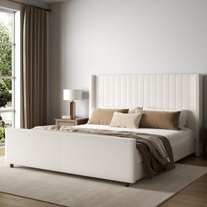 Venta Caliente en Tik <span class=keywords><strong>Tok</strong></span>, Marco de Cama de Madera Vintage Italiano Minimalista para Venta al por Mayor de Muebles - Product Image 1