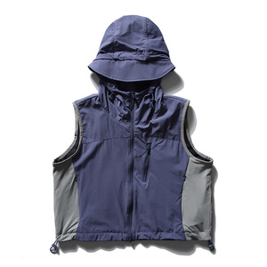 Chaqueta Cortavientos <span class=keywords><strong>sin</strong></span> Mangas Unisex de Secado Rápido para Exteriores 2026, Chaleco Deportivo Transpirable con Capucha - Product Image 5