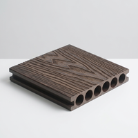 Revêtement de terrasse en WPC ignifuge, antidérapant, imperméable, à grain de bois 3D, pour jardin, piscine, terrasse