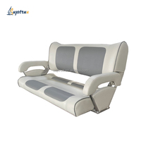 Siège double personnalisé pour yacht, chaise arrière de bateau avec prix d'usine, matériau PU, charnière en acier pour usage marin sur navires
