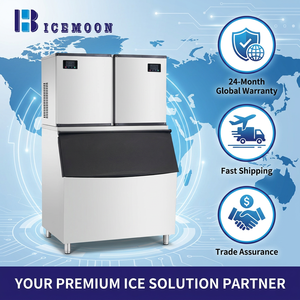 Máquina de Hielo de Sistema Dual Independiente, 700-1200kg/24h, Diseño de Doble Cabezal, Generador de Hielo en Cubos con Producción Continua de 24 Horas - Product Image 1