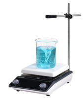 Agitateur magnétique à plaque chauffante en plastique de haute qualité 5L 550W avec moteur CC sans balais, équipement de laboratoire 110/220V 100-1600 tr/min 300°C max.
