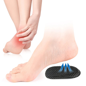 Coussinets de soutien en gel pour talons, coussinets en <span class=keywords><strong>silicone</strong></span>, inserts de soutien, soulagement de la fasciite plantaire, épines calcanéennes, absorption des chocs, soins des pieds - Product Image 2